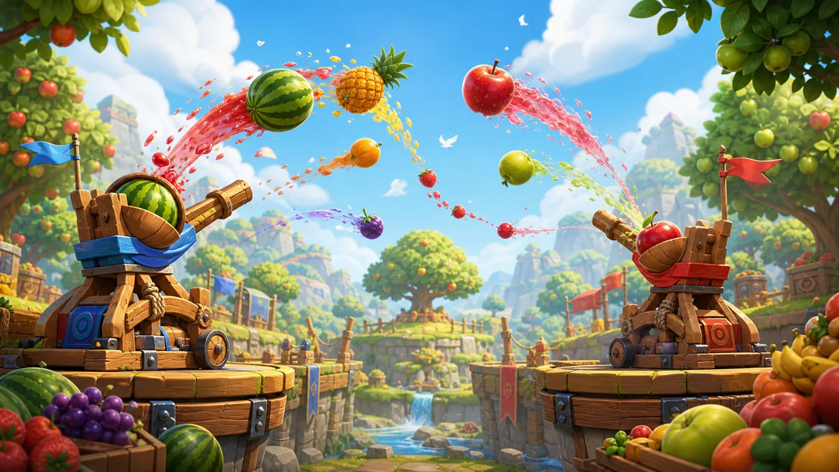 FruitBattle: Colorful Projectiles Across a Playful Arena